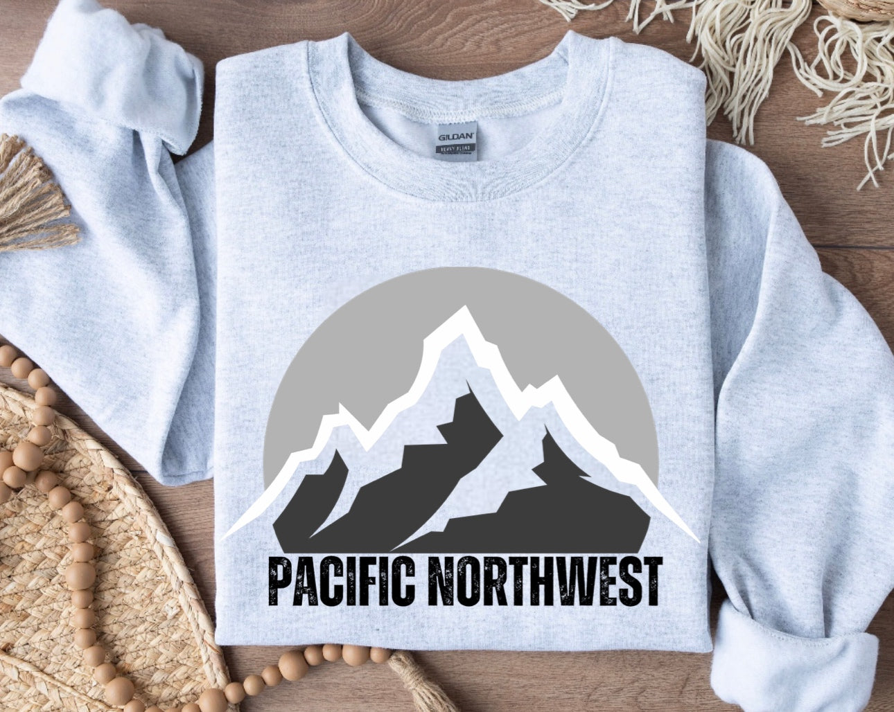 Blacked Out Pacific Northwest Graphic Shirt