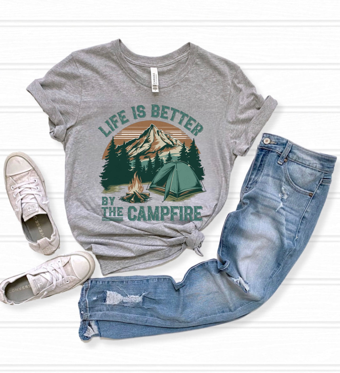Life is Better By the Campfire Graphic T-Shirt