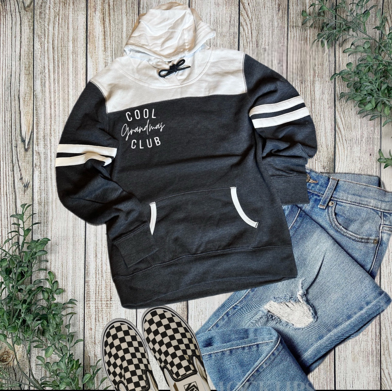 Cool Club Ladies Varsity Fleece Pullover Hoodie