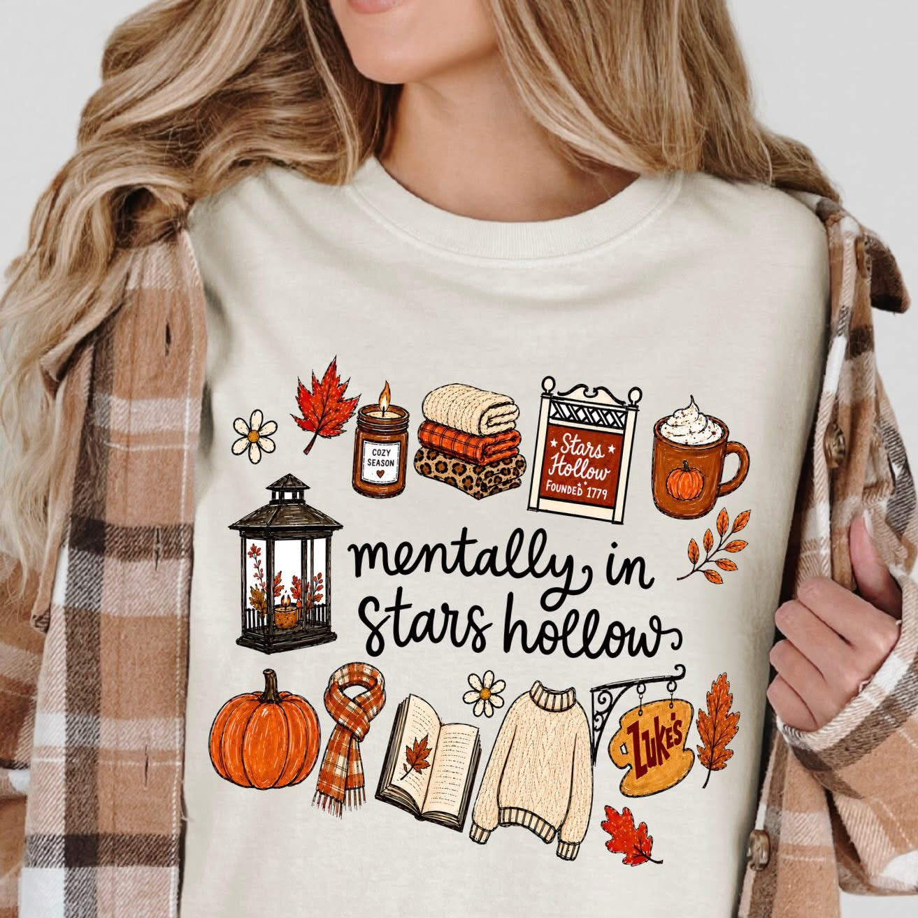 Mentally in Stars Hollow Graphic Shirt