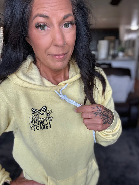 Checkered Don’t Care Graphic T-Shirt
