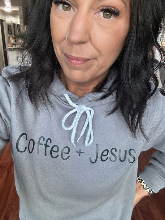 COFFEE + JESUS Bella Hoodie