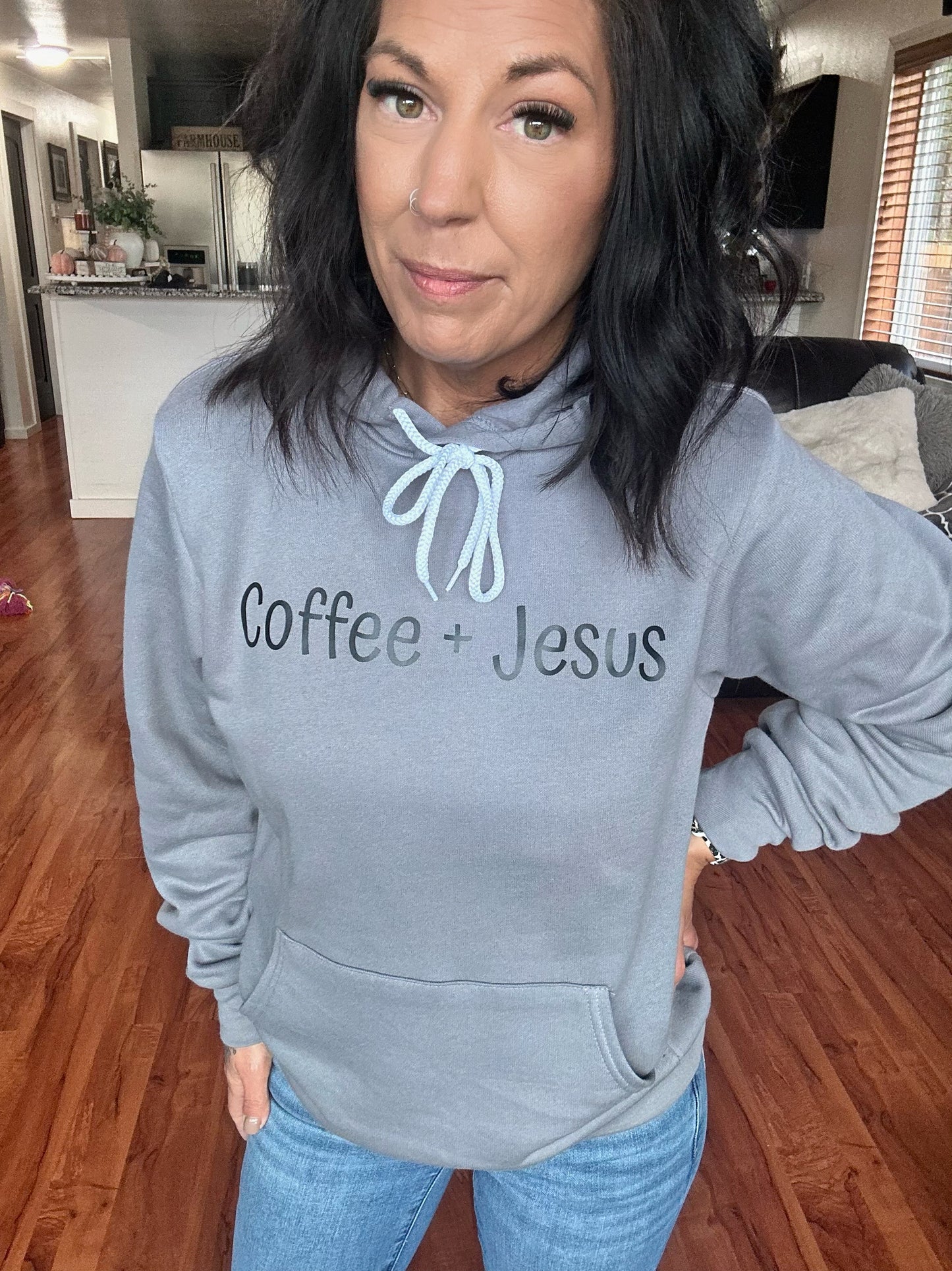 COFFEE + JESUS Bella Hoodie