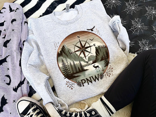 PNW Compass Graphic Shirt