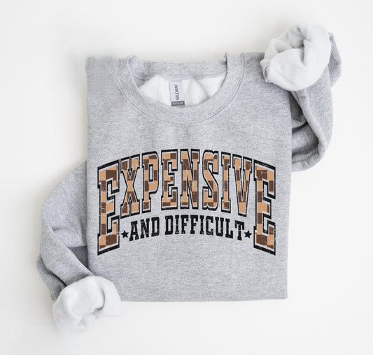 Expensive & Difficult Graphic Sweatshirt