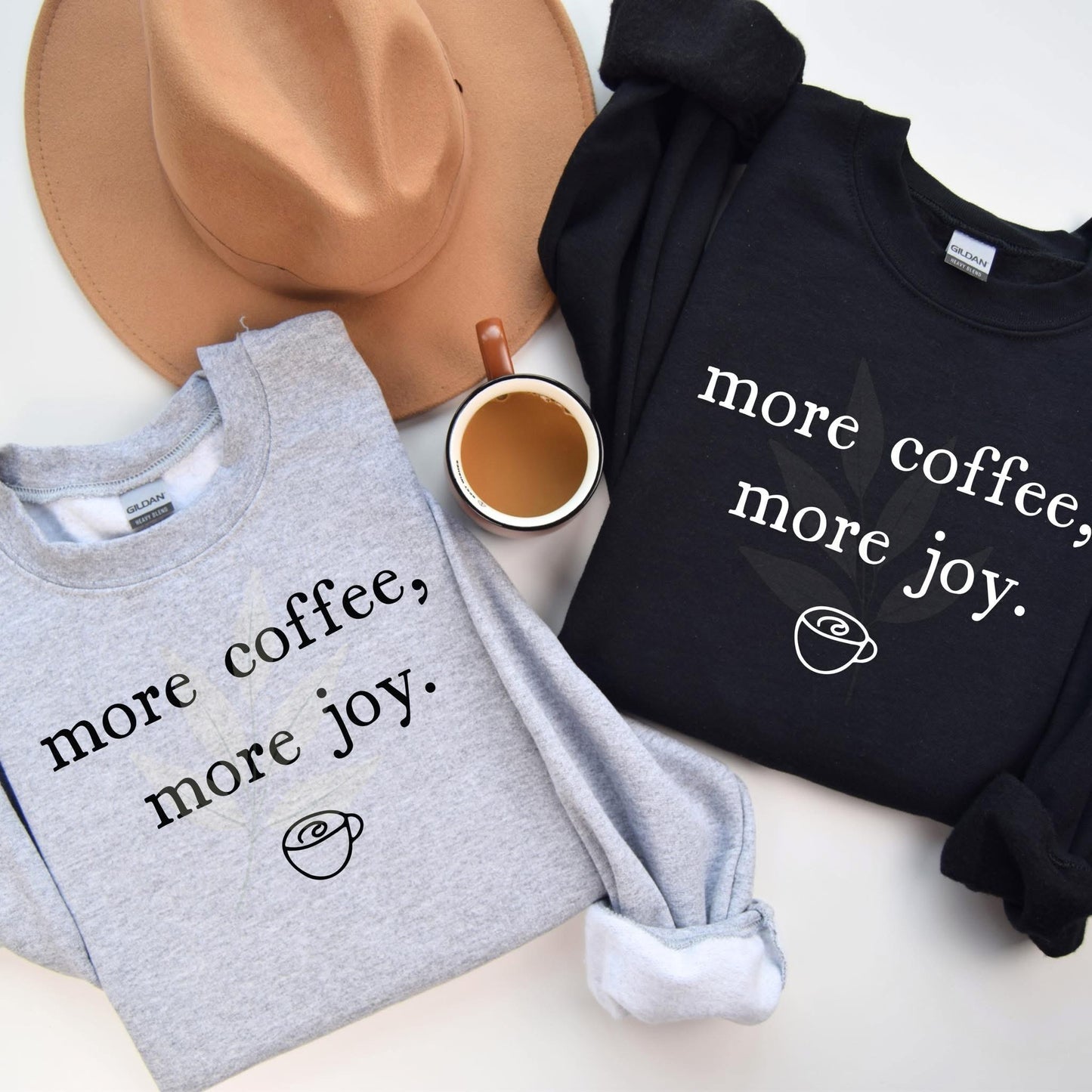 More Coffee More Joy Graphic Sweatshirt