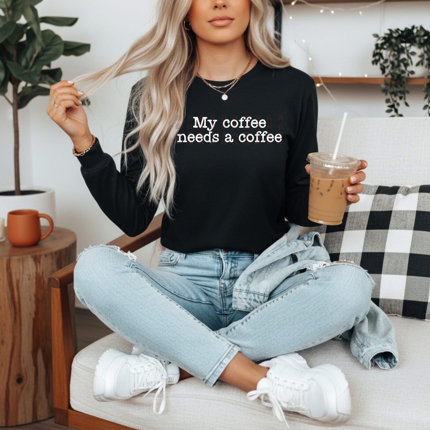 My Coffee Needs a Coffee Graphic Shirt