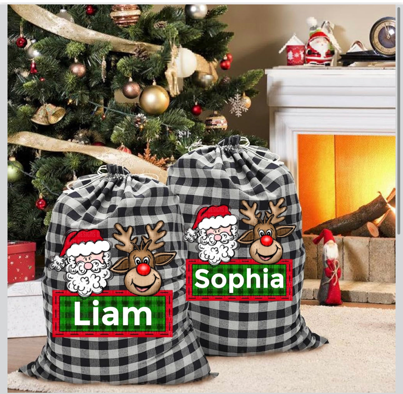 Customized Santa Sacks