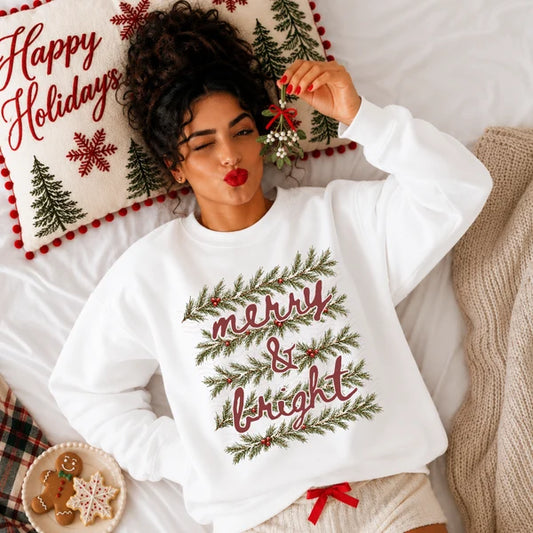 Garland Merry And Bright Graphic Shirt