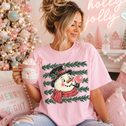Garland Snowman Graphic Shirt