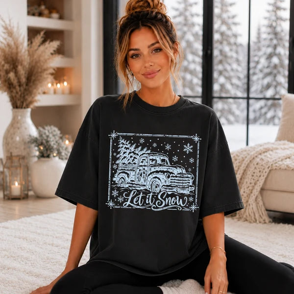 Let It Snow Silhouette Graphic Shirt